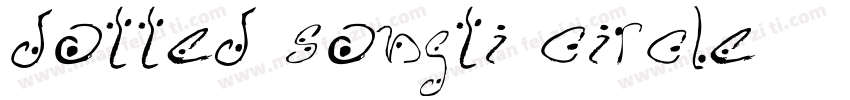 Dotted Songti Circle字体转换